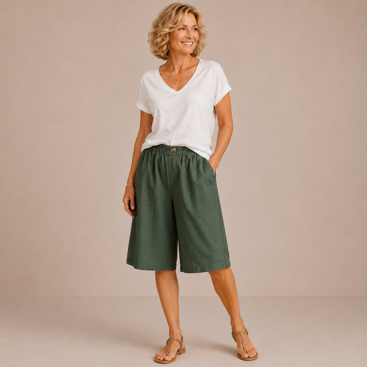 Mevra – short à taille élastique