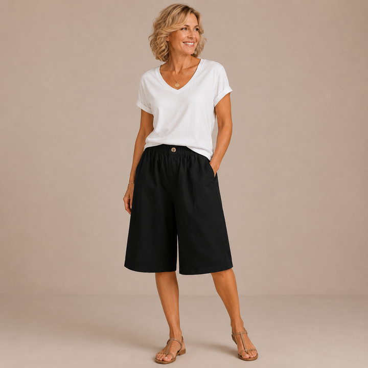 Mevra – short à taille élastique