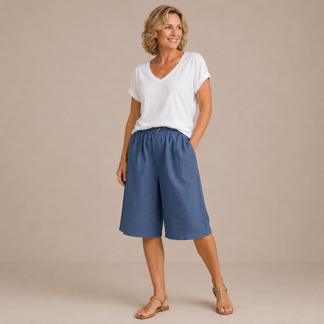 Mevra – short à taille élastique