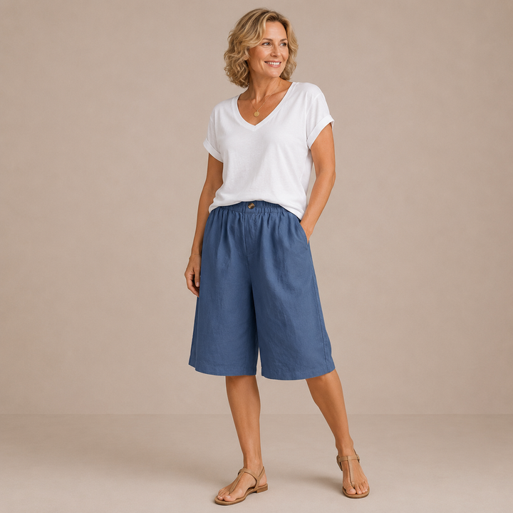 Mevra – short à taille élastique