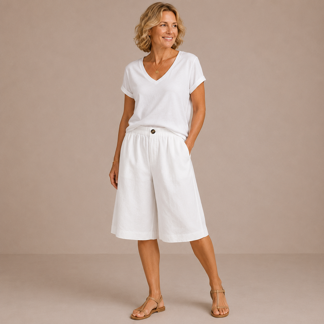 Mevra – short à taille élastique