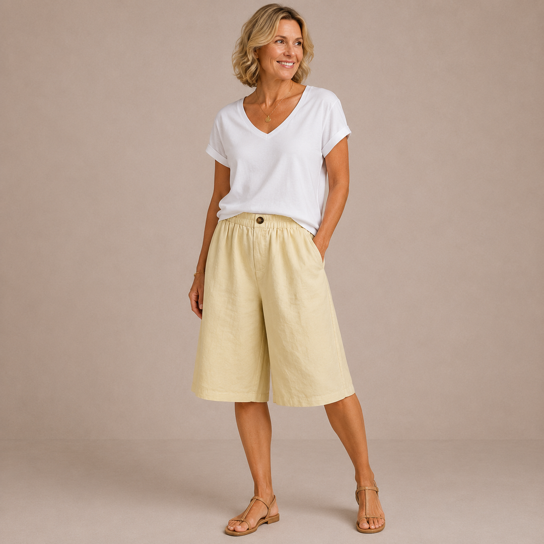 Mevra – short à taille élastique