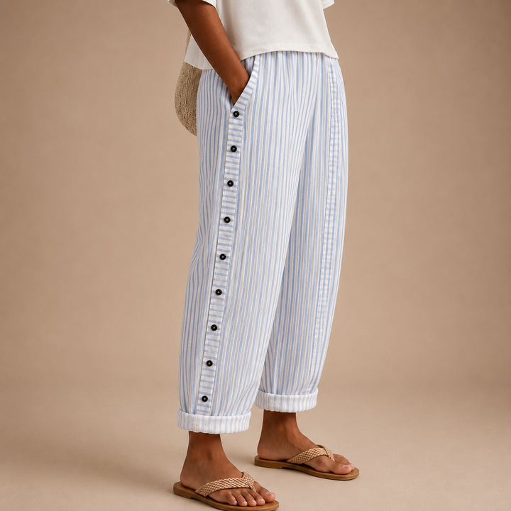 Neraya – pantalon tissé à coupe décontractée