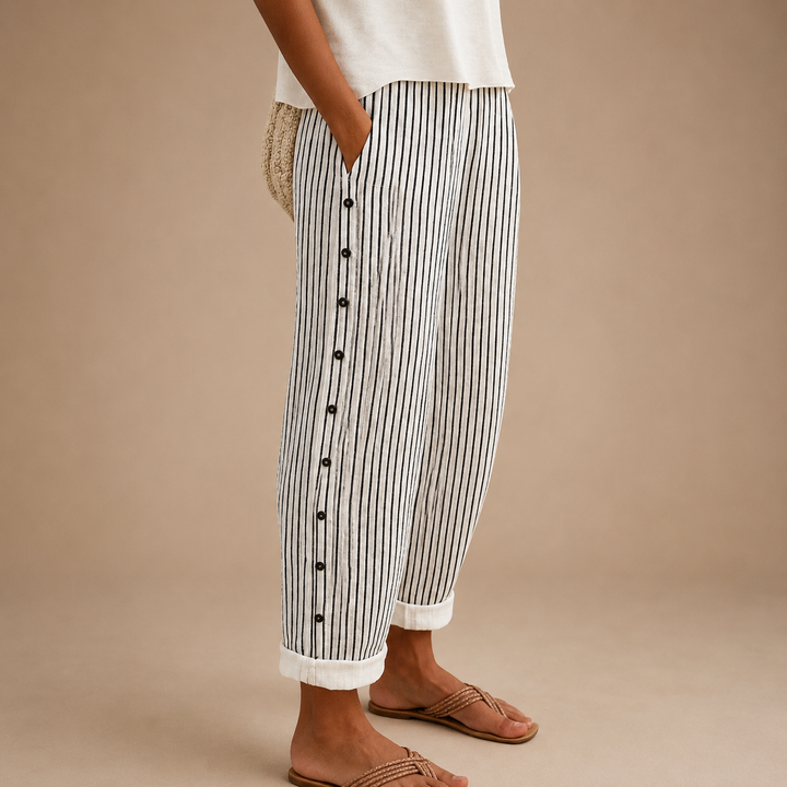 Neraya – pantalon tissé à coupe décontractée