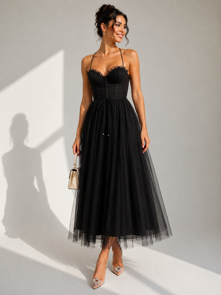 Virela – Robe en tulle ouverte