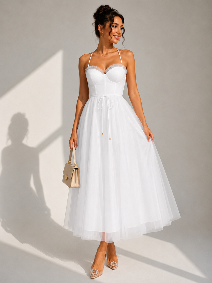 Virela – Robe en tulle ouverte