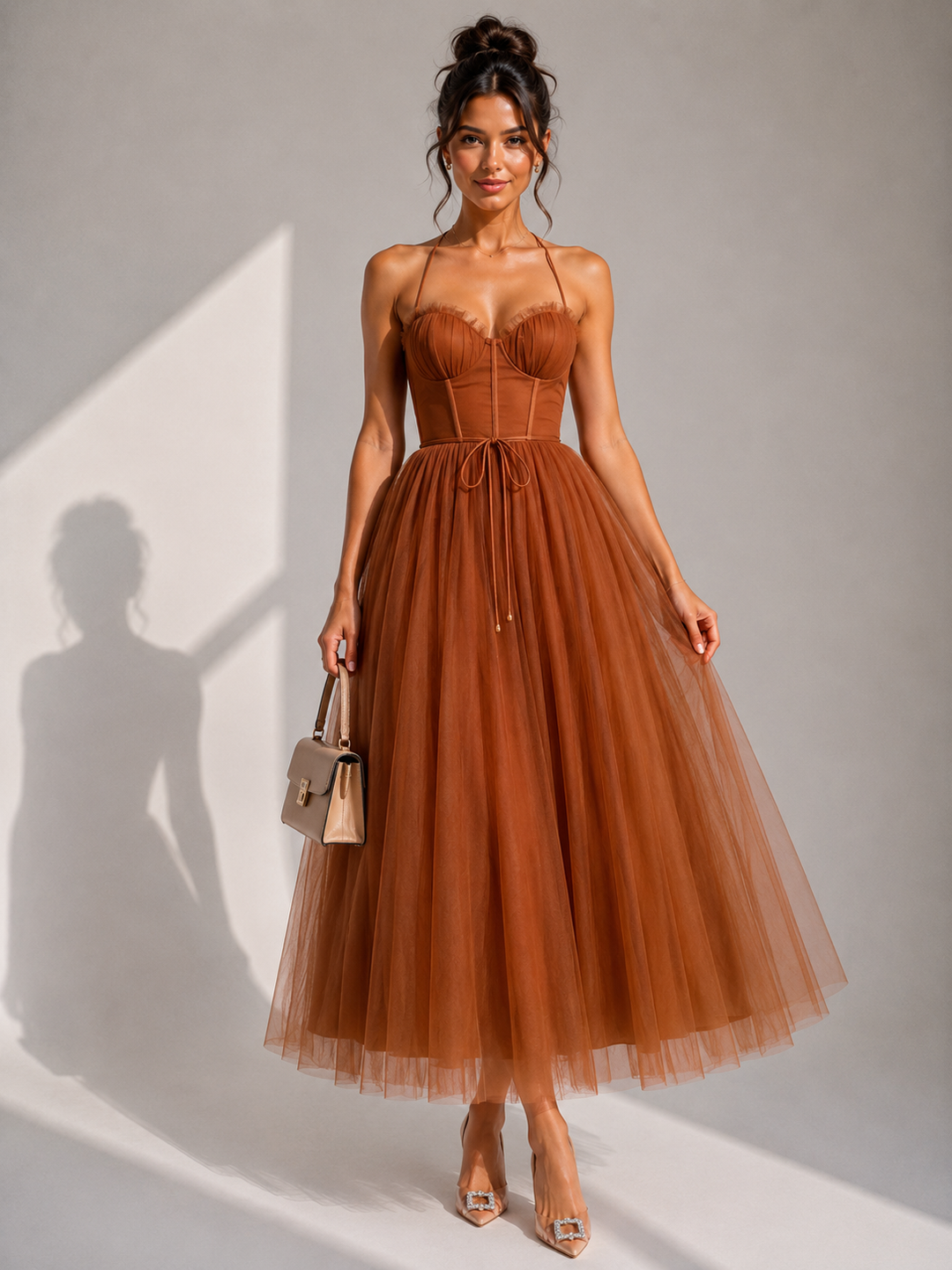 Virela – Robe en tulle ouverte