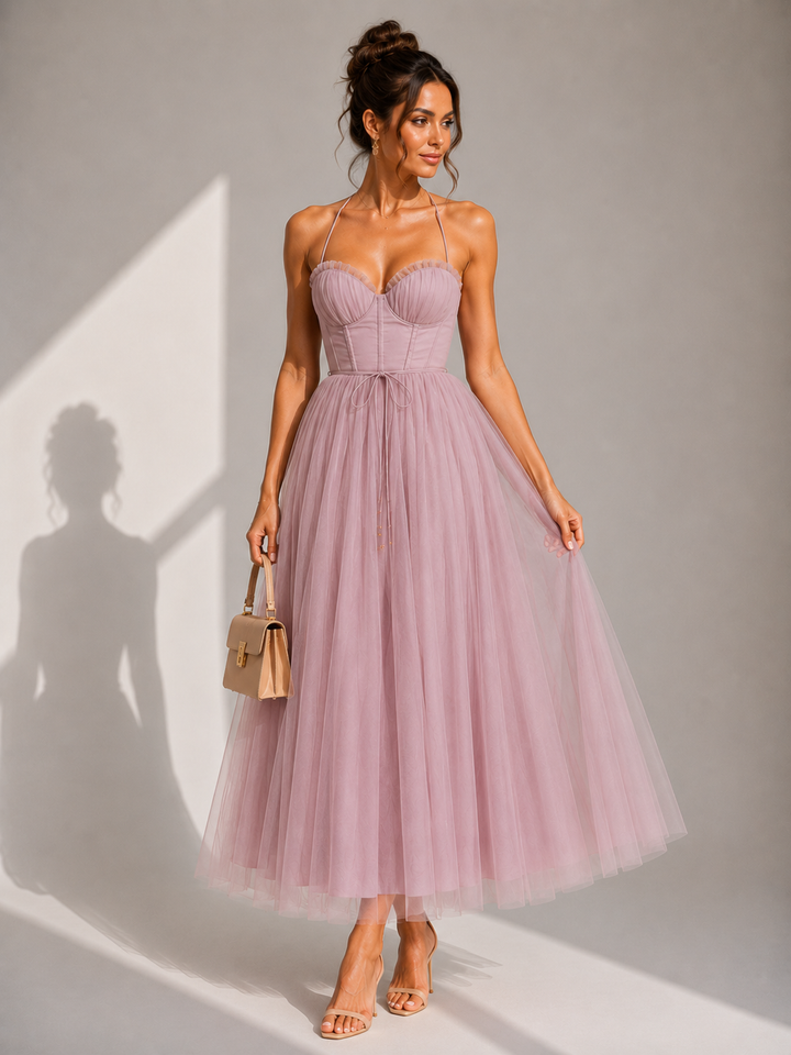 Virela – Robe en tulle ouverte
