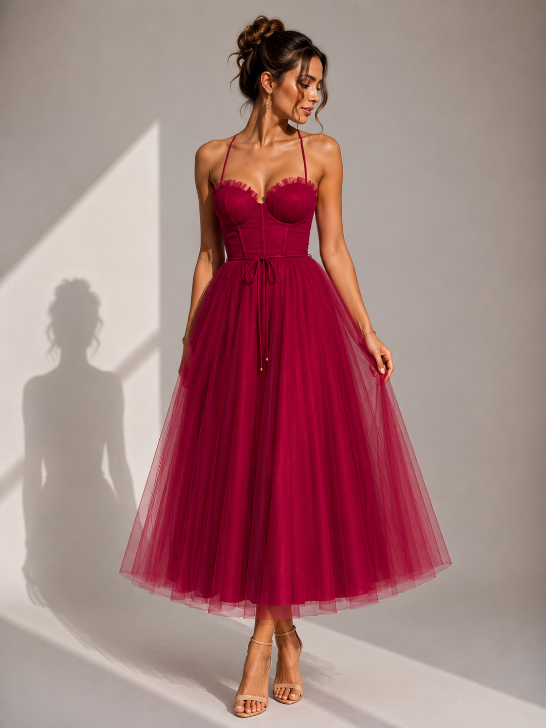 Virela – Robe en tulle ouverte