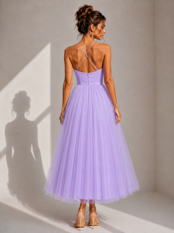 Virela – Robe en tulle ouverte