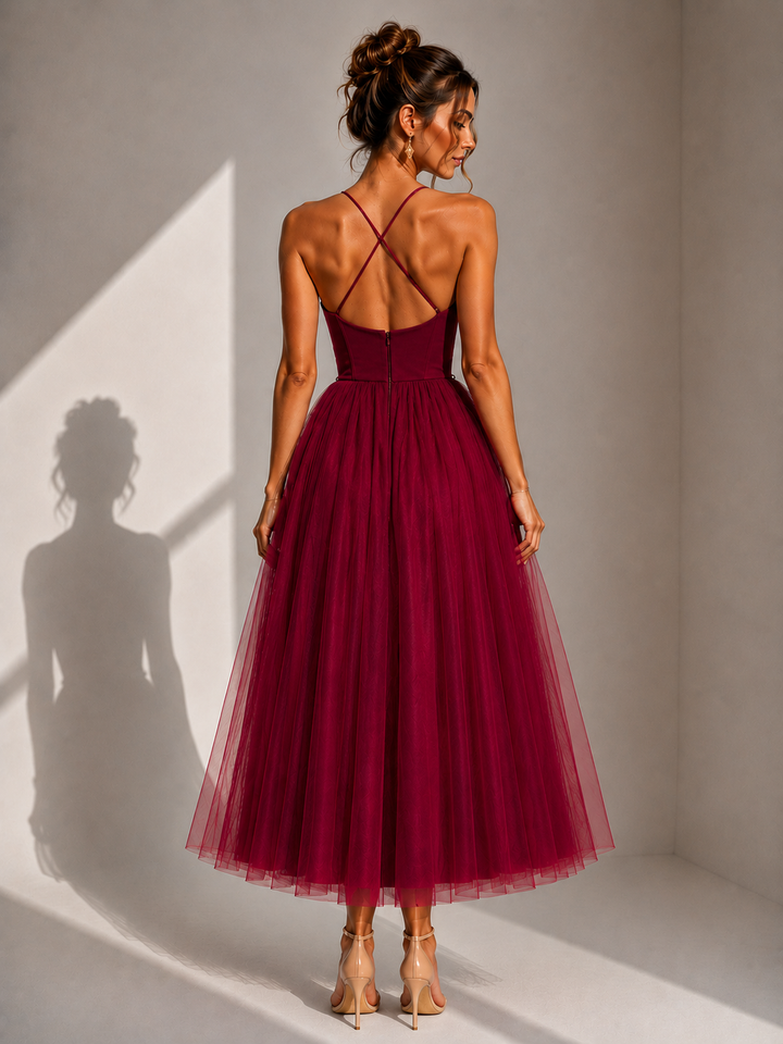 Virela – Robe en tulle ouverte