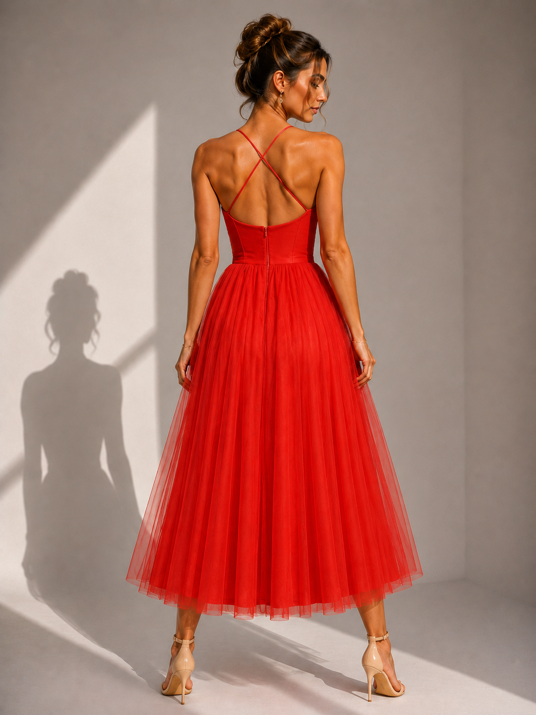 Virela – Robe en tulle ouverte