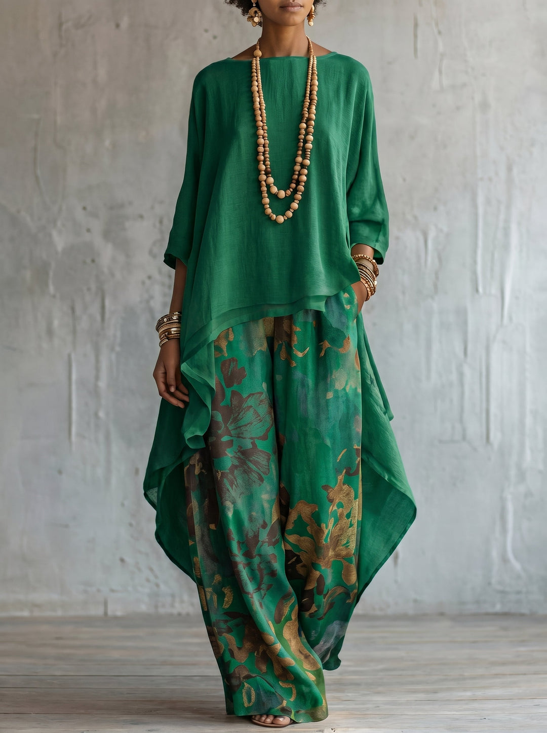 Zelara – ensemble tissé à imprimé floral