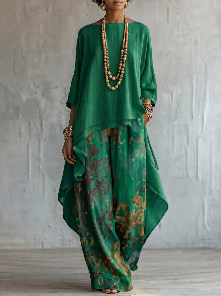 Zelara – ensemble tissé à imprimé floral