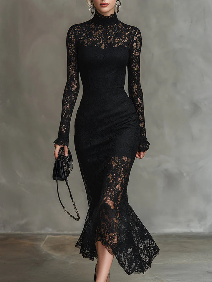 Kelira – ourlet en queue de poisson en dentelle, robe maxi