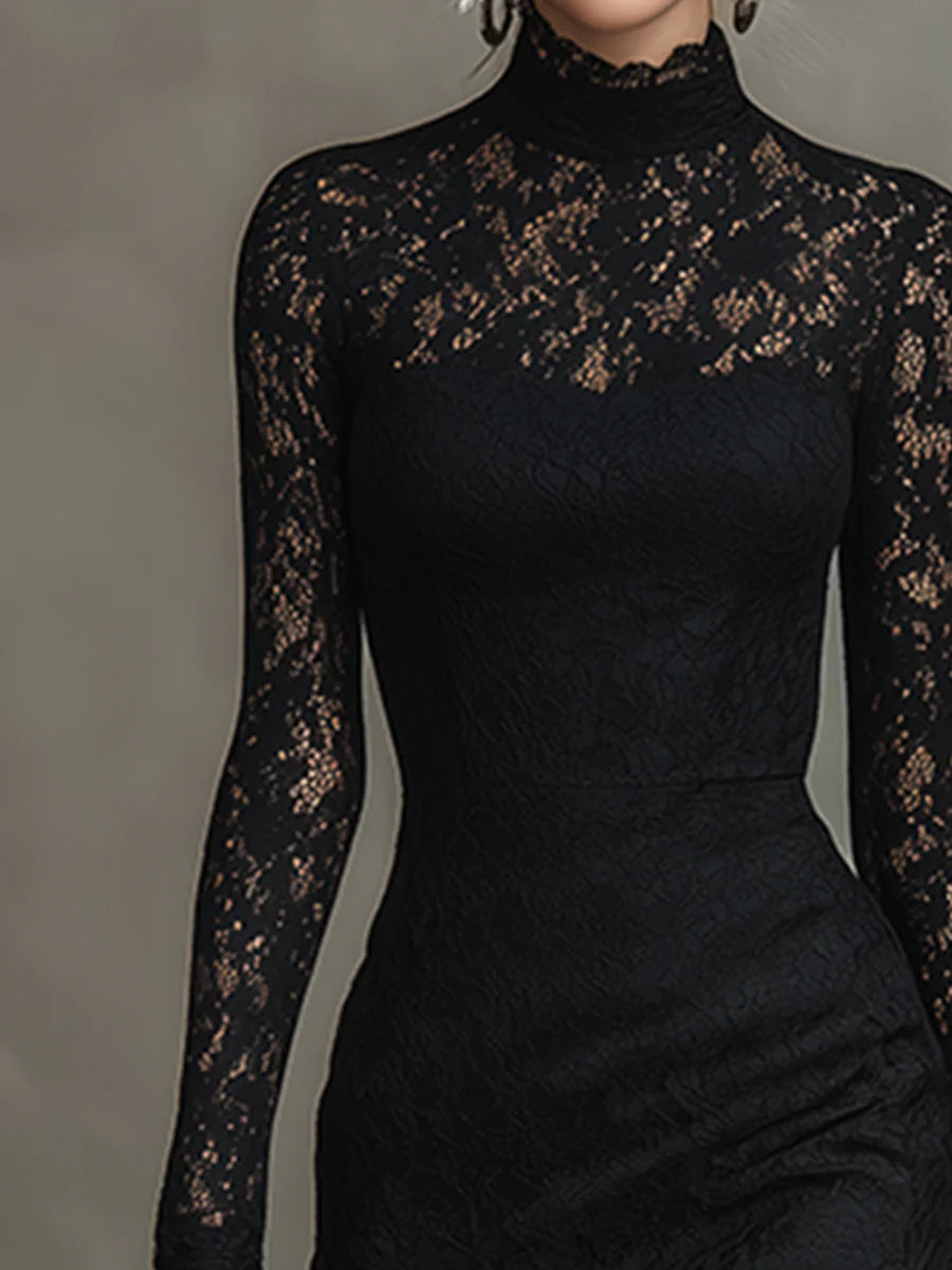 Kelira – ourlet en queue de poisson en dentelle, robe maxi