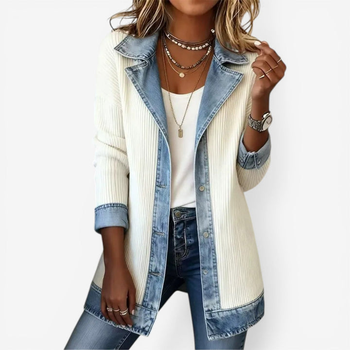 Velira – Veste en maille de coton inspirée du denim