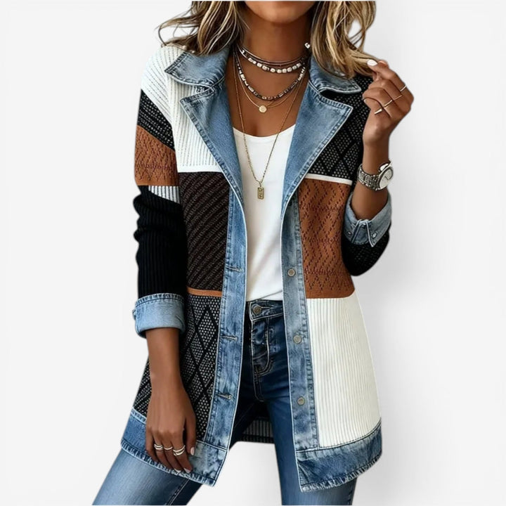 Velira – Veste en maille de coton inspirée du denim