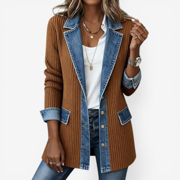 Velira – Veste en maille de coton inspirée du denim