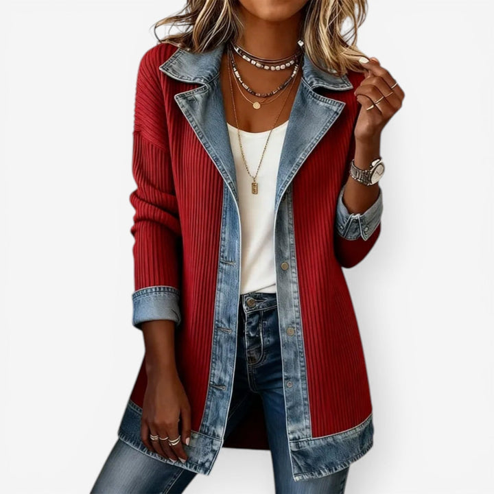 Velira – Veste en maille de coton inspirée du denim
