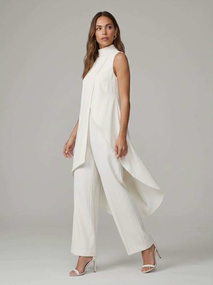 Arlise – coupe asymétrique en tissu tissé, ensemble