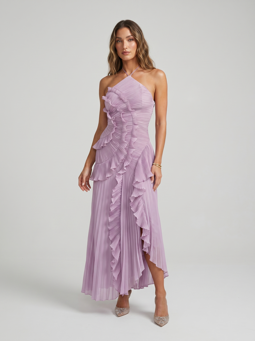 Vesara – jupe plissée en tissu à haute densité, robe