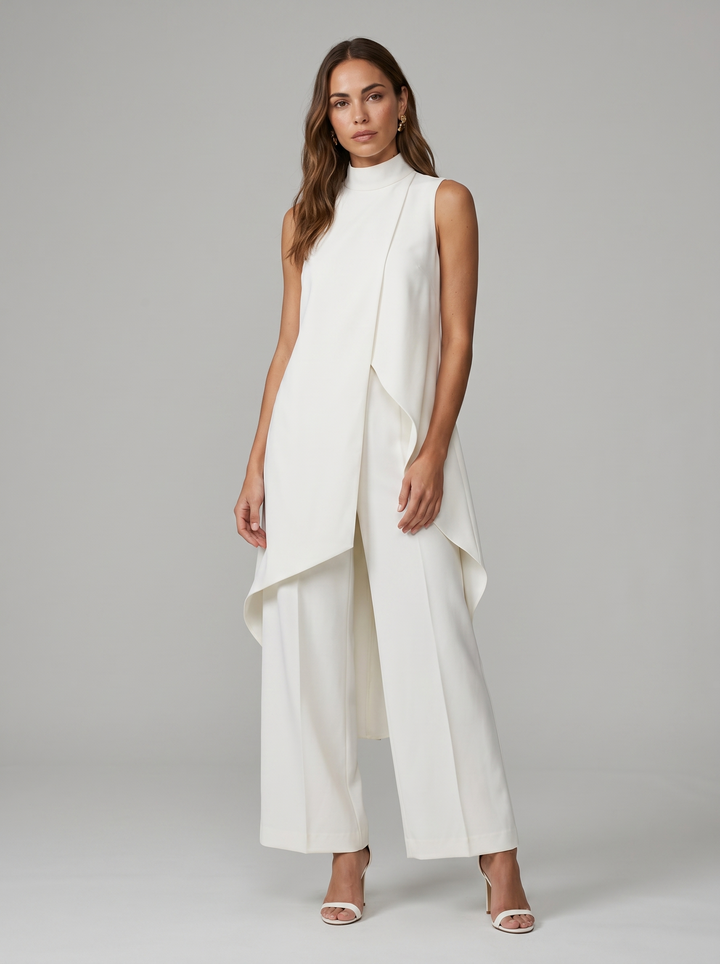 Arlise – coupe asymétrique en tissu tissé, ensemble