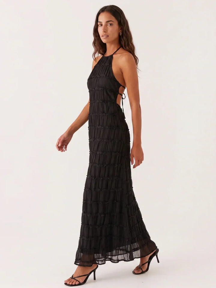 Ivessa – Robe à volants en mélange de coton