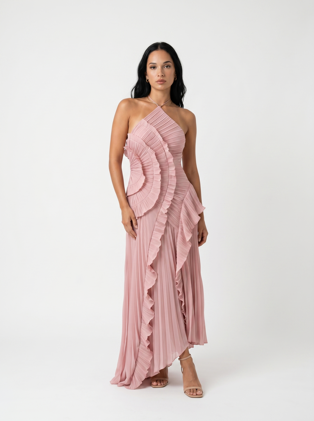 Vesara – jupe plissée en tissu à haute densité, robe