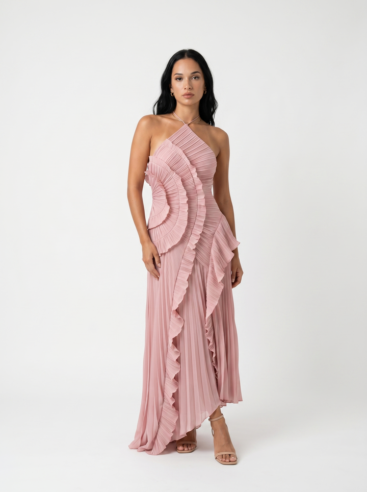Vesara – jupe plissée en tissu à haute densité, robe