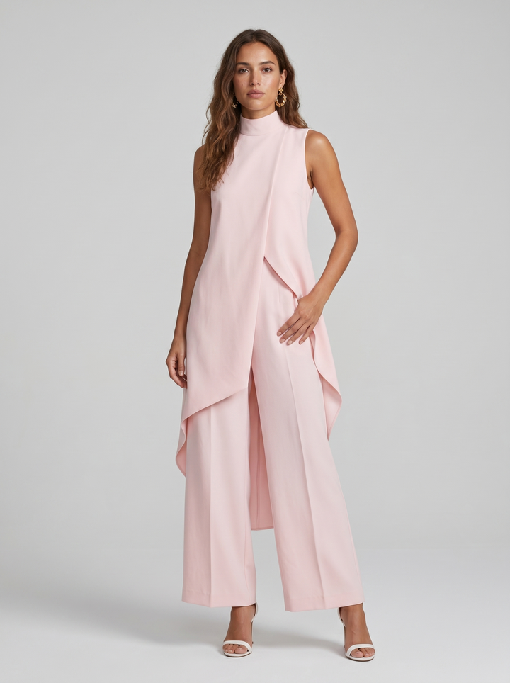 Arlise – coupe asymétrique en tissu tissé, ensemble