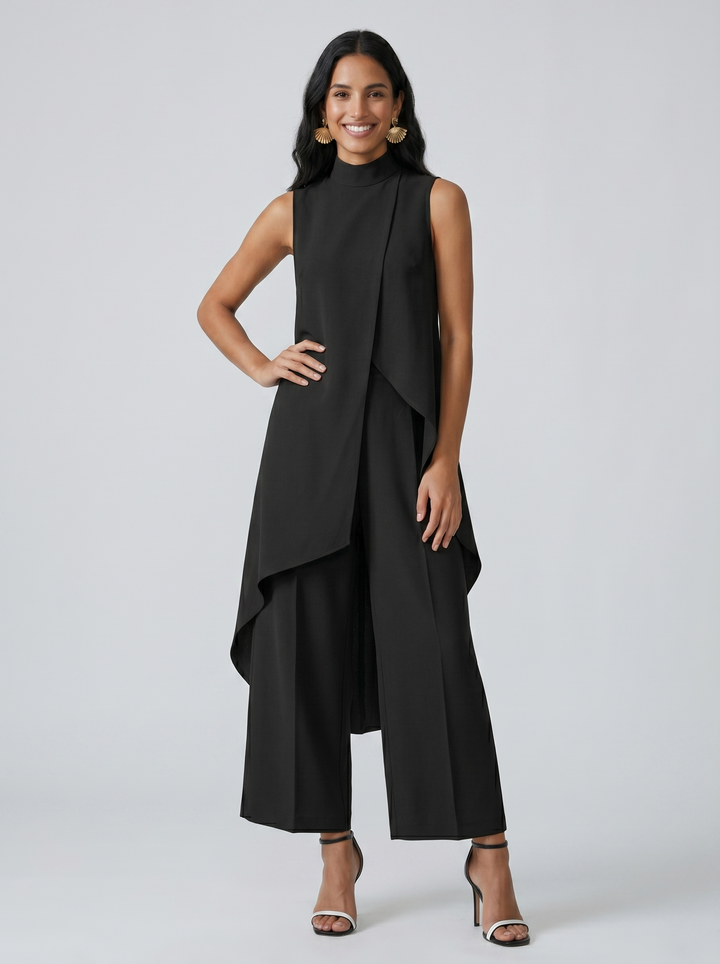 Arlise – coupe asymétrique en tissu tissé, ensemble