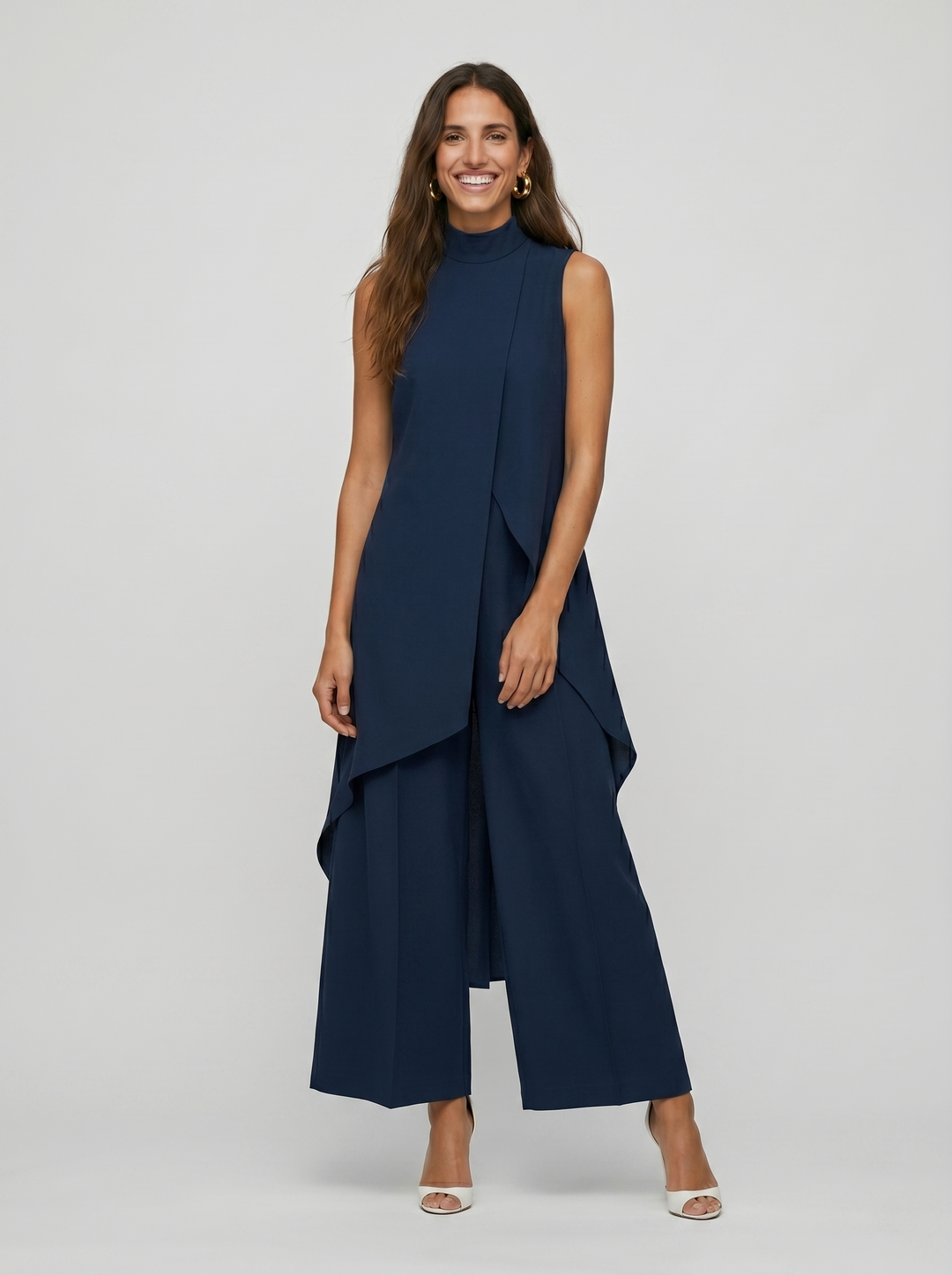 Arlise – coupe asymétrique en tissu tissé, ensemble