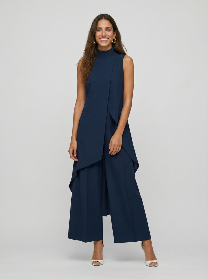 Arlise – coupe asymétrique en tissu tissé, ensemble