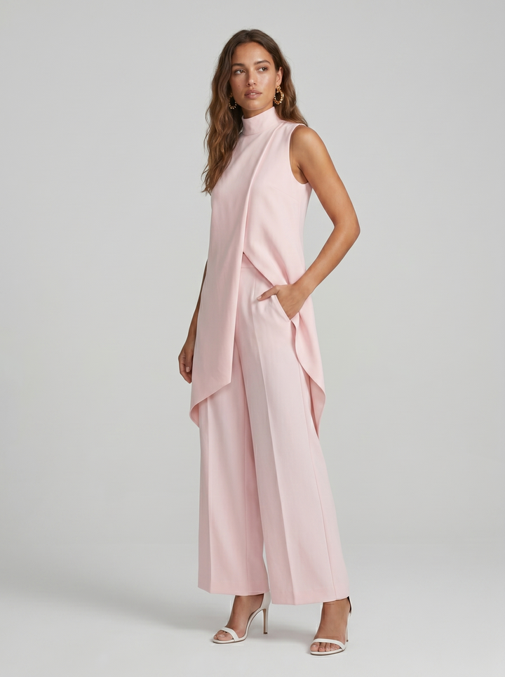 Arlise – coupe asymétrique en tissu tissé, ensemble