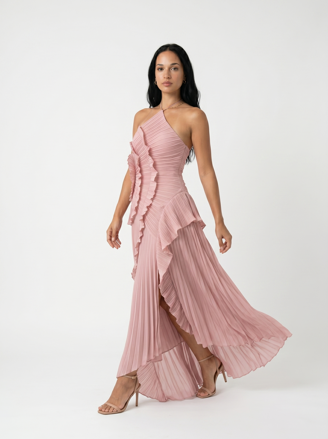 Vesara – jupe plissée en tissu à haute densité, robe