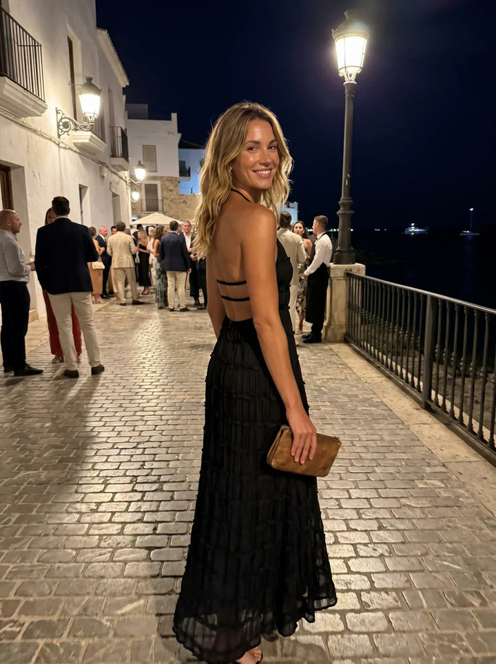 Ivessa – Robe à volants en mélange de coton