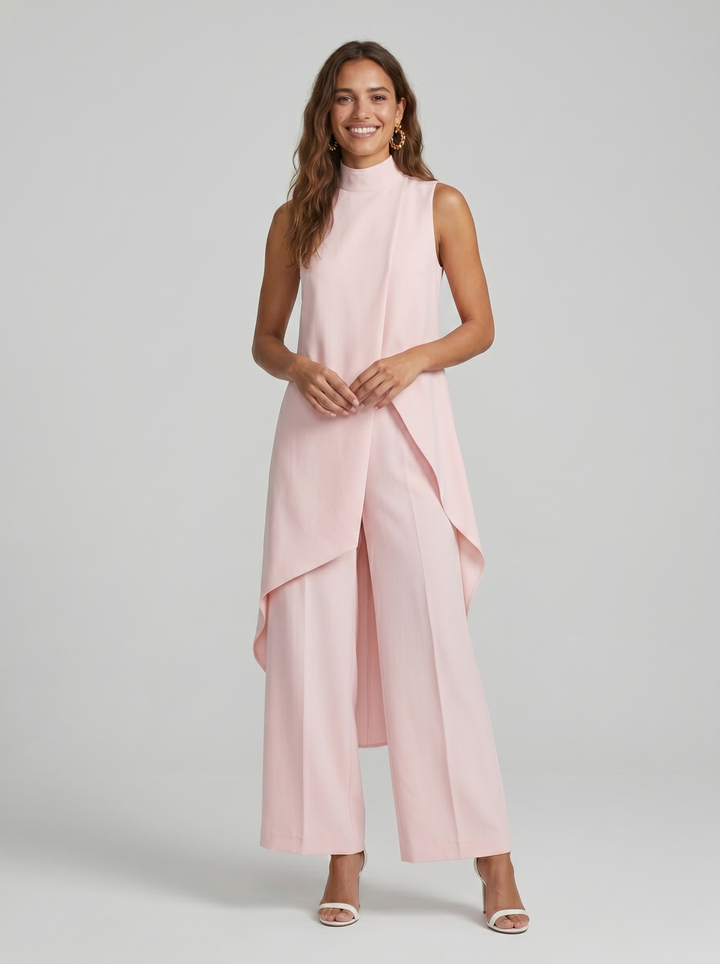 Arlise – coupe asymétrique en tissu tissé, ensemble