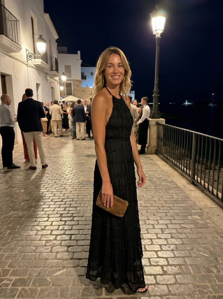 Ivessa – Robe à volants en mélange de coton