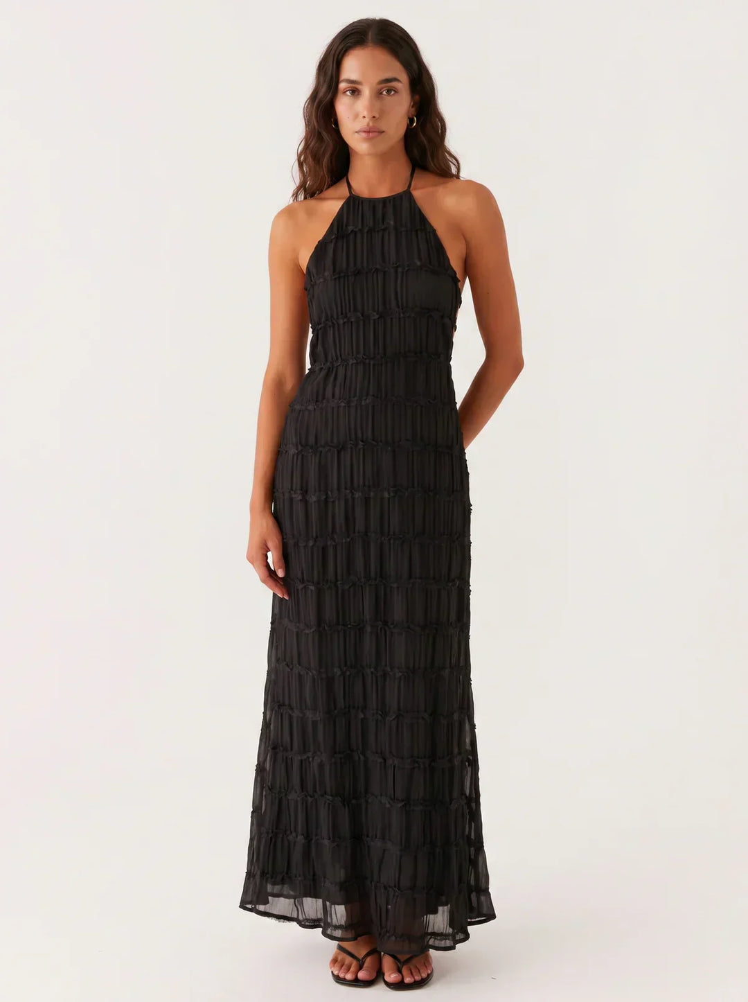 Ivessa – Robe à volants en mélange de coton