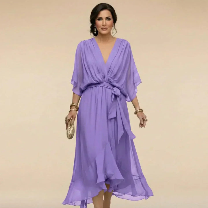Nevaya – Robe à décolleté en V transparente