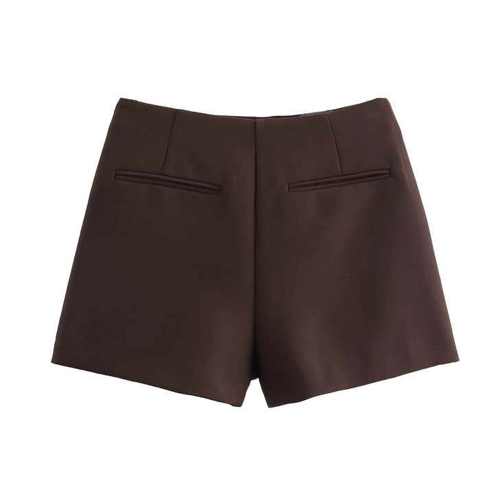 Avenya – Jupe-short portefeuille tissée