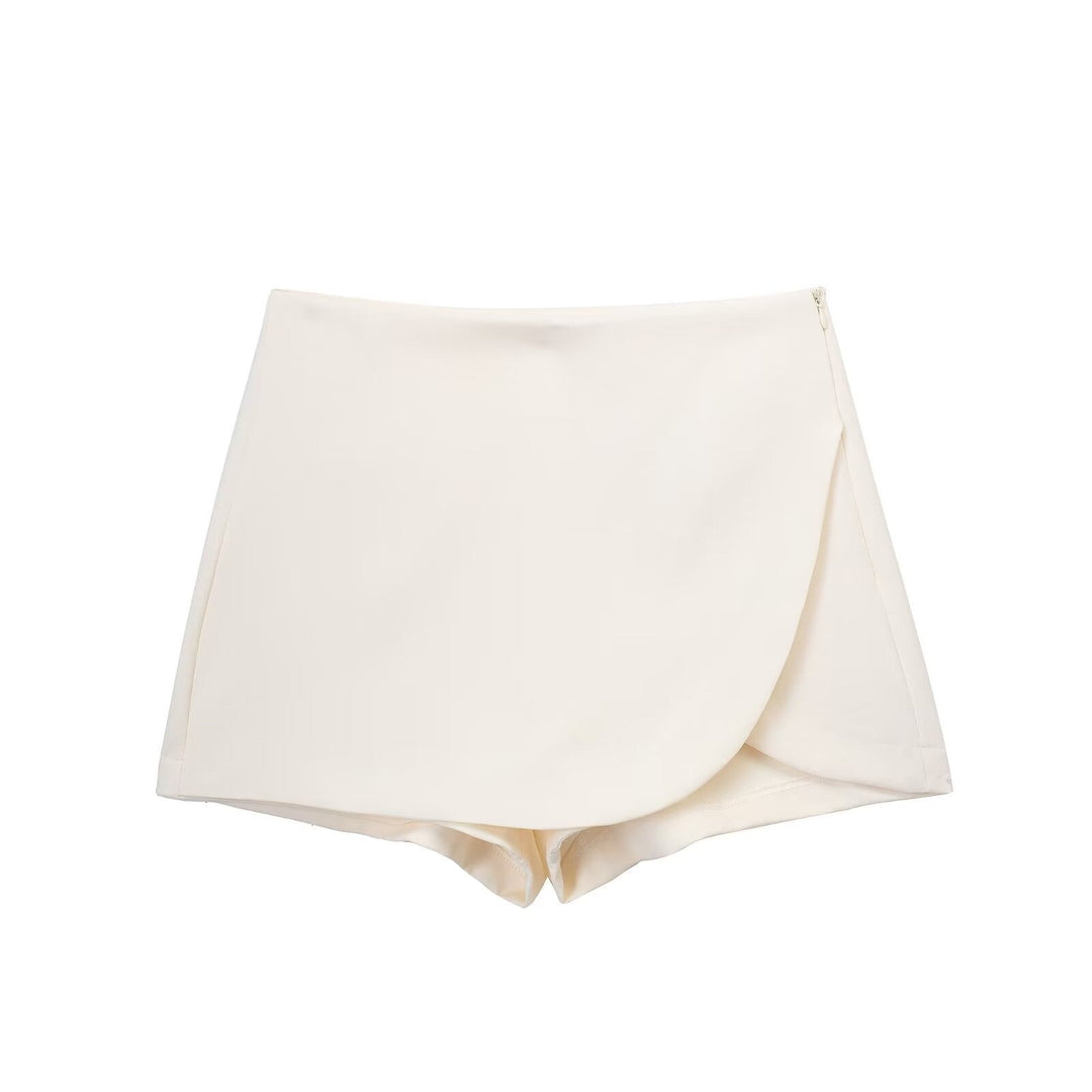Avenya – Jupe-short portefeuille tissée