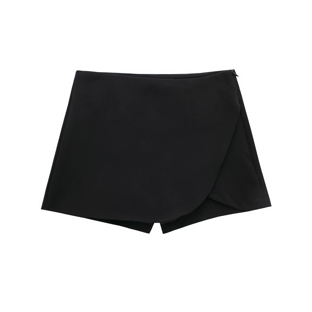 Avenya – Jupe-short portefeuille tissée