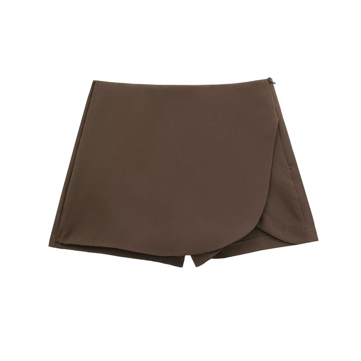 Avenya – Jupe-short portefeuille tissée