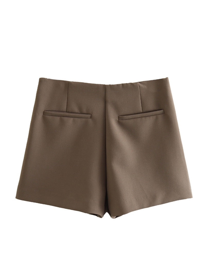 Avenya – Jupe-short portefeuille tissée