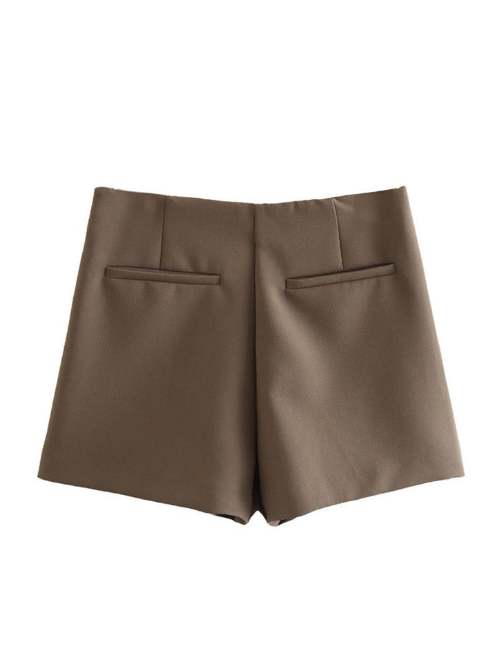 Avenya – Jupe-short portefeuille tissée