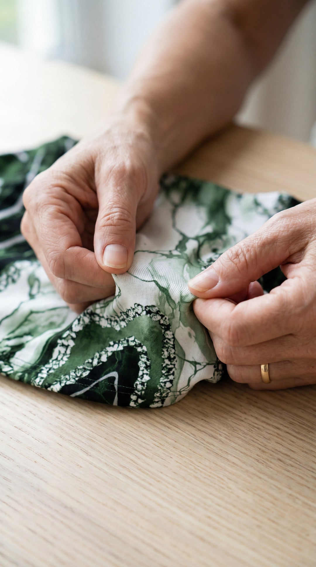 Anvina – ensemble en coton mélangé à imprimé géométrique