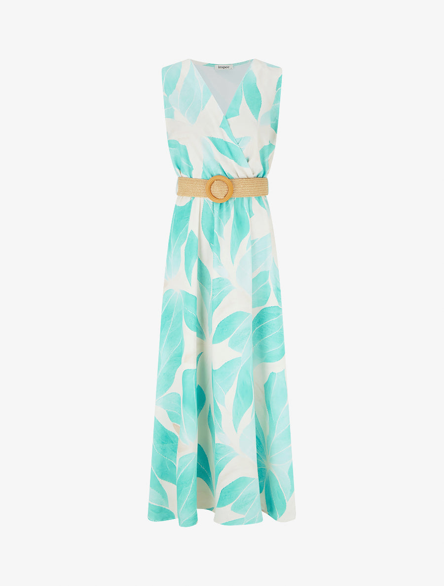 Nivora – cache-cœur en jersey, robe maxi