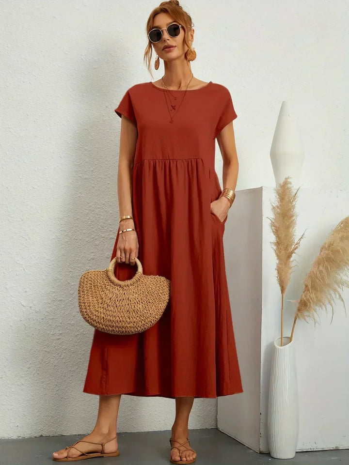 Calira – robe midi en coton